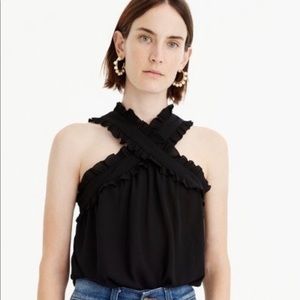 NWOT JCREW RUFFLE TOP